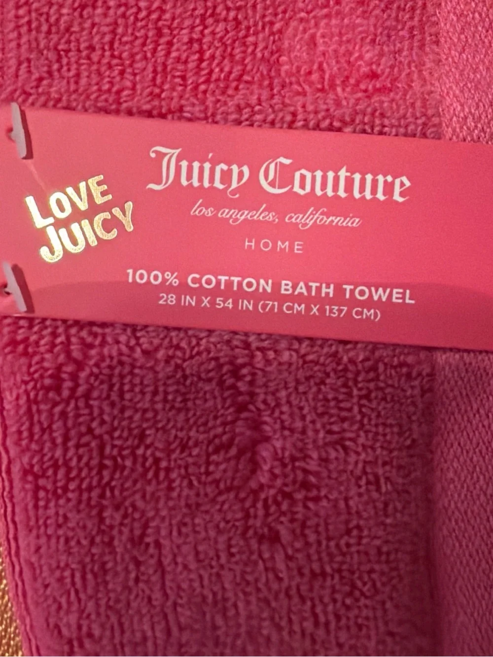 Juicy Couture texture towel